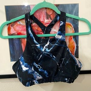 Strut This Marble Sports Bra